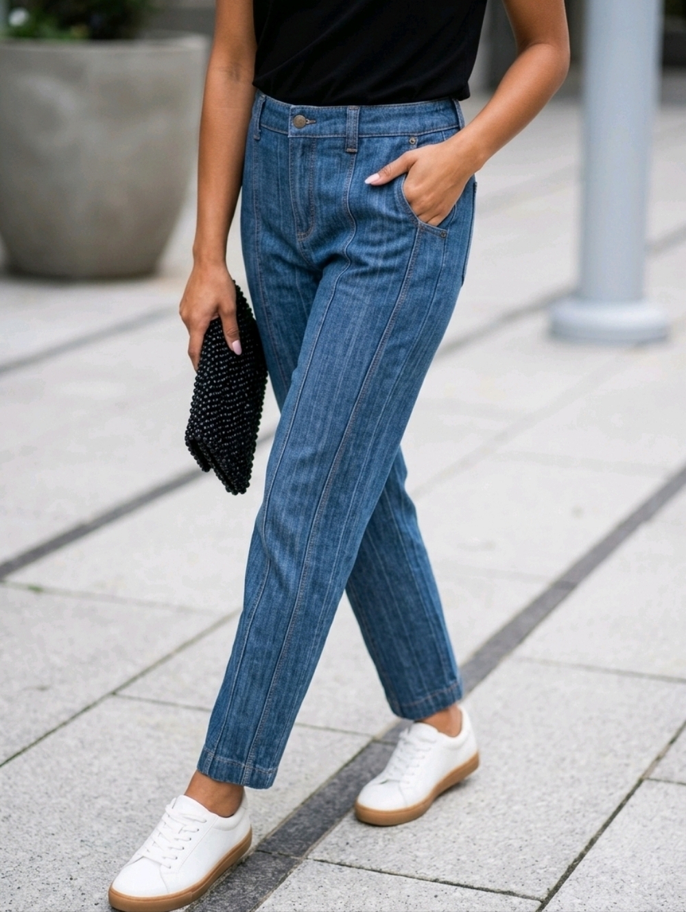 French Dressing Olivia Pintuck Wide-Leg denim pants Size 6 - Picture 4 of 11